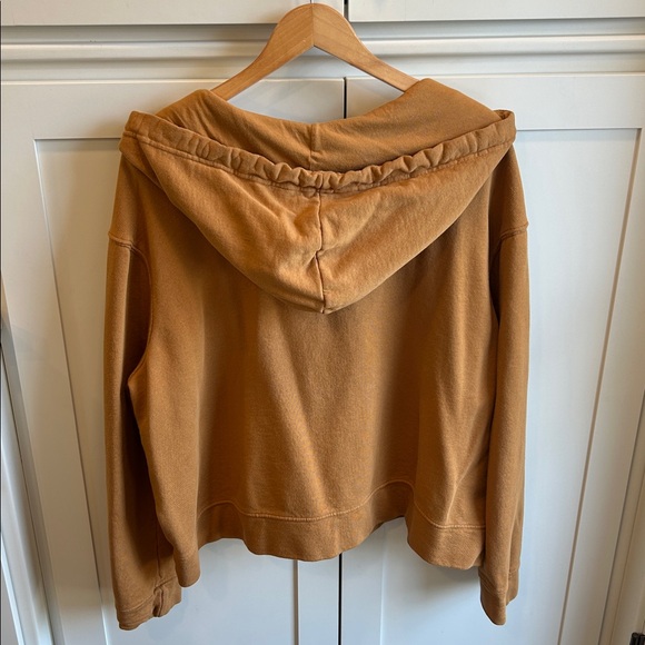 Pact Organic Cotton Hoodie Cropped Pullover Light Brown Womens XXL EUC - Picture 3 of 10